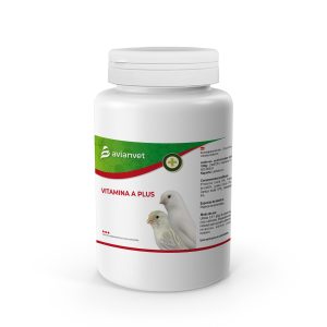 Vitamina A Plus Avianvet en polvo para canarios blanco recesivo y pájaros lutinos.  Vitamina A Plus Avianvet (Vitamina A polvo) 250 GR
