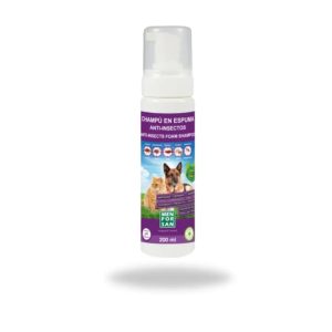 CHAMPÚ EN ESPUMA MENFORSAN ANTI INSECTOS 200 ML PARA PERROS Y GATOS