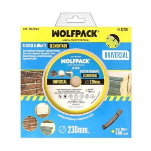 WOLFPACK LINEA PROFESIONAL DISCO DIAMANTE 230 MM. GENERAL OBRA SEGMENTADO SINTERIZADO