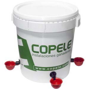 Bebedero basculante con depósito para aves B-50  30L