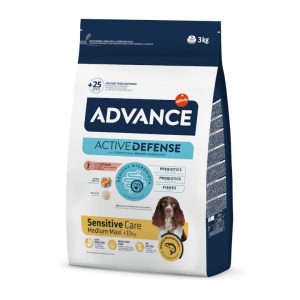 Advance Active Defense Medium Maxi Sensitive Salmón y Arroz 3KG