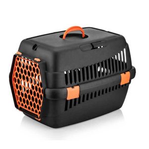 TRANSPORTÍN COPELE XS NEGRO/ NARANJA 35X49X32