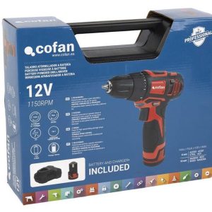 Taladro atornillador a batería | 19+ 1 posiciones de apriete | Batería Li-ion 12 V 2.0 Ah | Dos velocidades | Maletín incluido