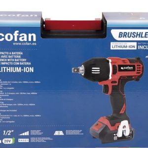 Pistola Impacto 1/2" a Batería | Batería de 20V + Cargador incluidos