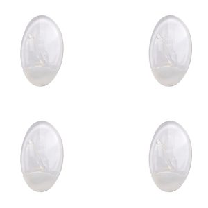 COLGADOR TRANSPARENTE ADHESIVO ORYX.4 PZS