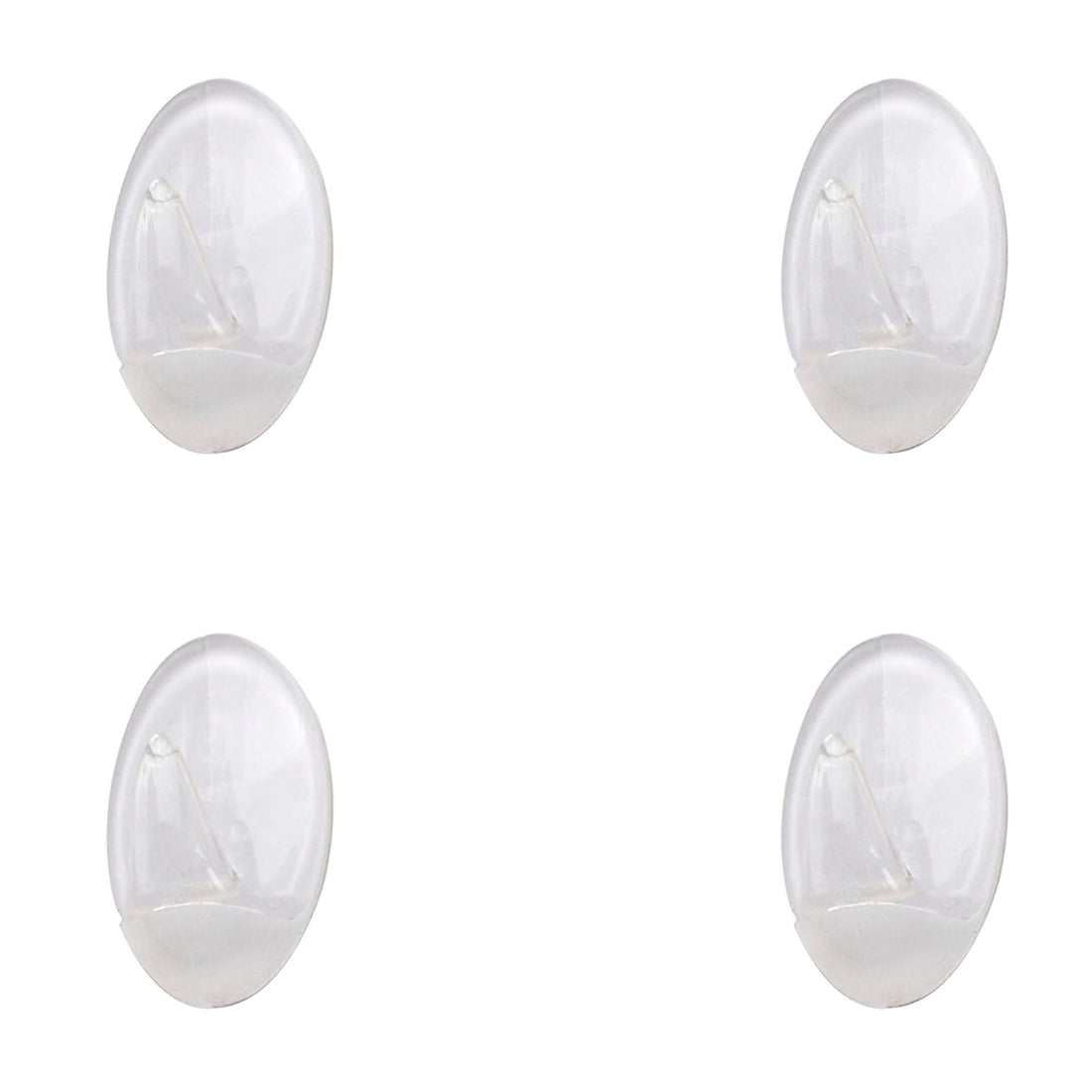 COLGADOR TRANSPARENTE ADHESIVO ORYX.4 PZS