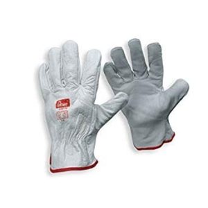 Guante piel FAHER blanco