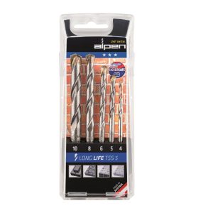 Juego de 5 brocas Alpen Long Life TSS5 de 4
