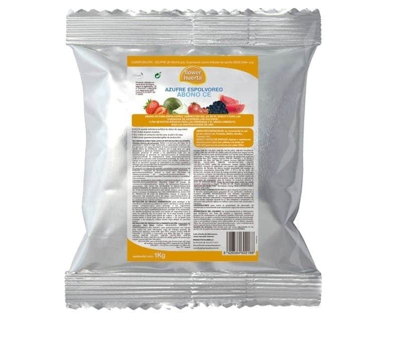 Azufre espolvoreo Abono CE FLOWER HUERTA 1 kg