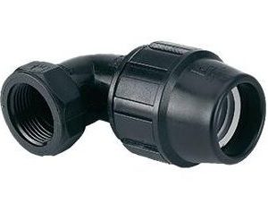 Codo Rosca 32mm-1" Negro
