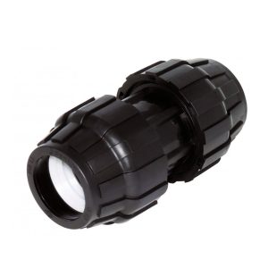 Enlace recto Ø40mm negro