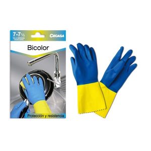 Guantes Cegasa Bicolor Flocado Diamante