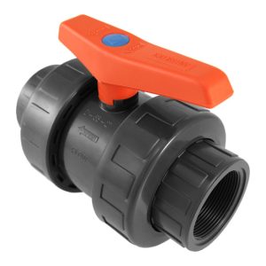 Llave Válvula Rosque de Paso de Agua PVC 40mm 11/4"