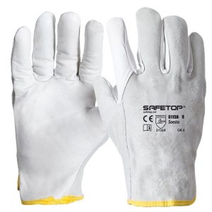 Guante de Piel en color Blanco SAFETOR Aba G214B