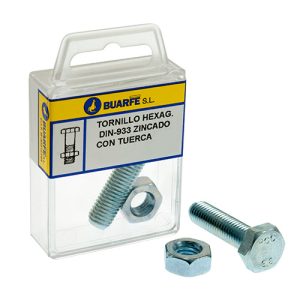 TORNILLO HEXAGONAL CON TUERCA DIN 933