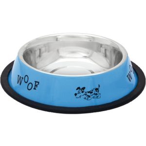 Comederos PetiPop  Inoxidable Antideslizante-1 Azul Perros