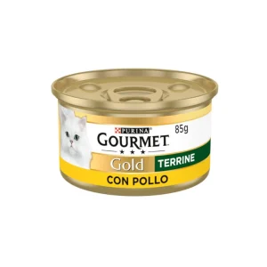 Gourmet Gold Terrine de Pollo lata para gatos 85GR
