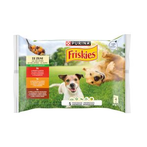 Friskies Pollo y Cordero en Gelatina sobre para perros 4*85 GR
