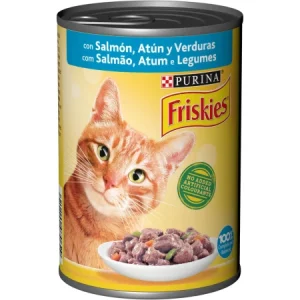 Friskies Adult Salmón y Atún en Salsa Lata para Gatos 400 GR